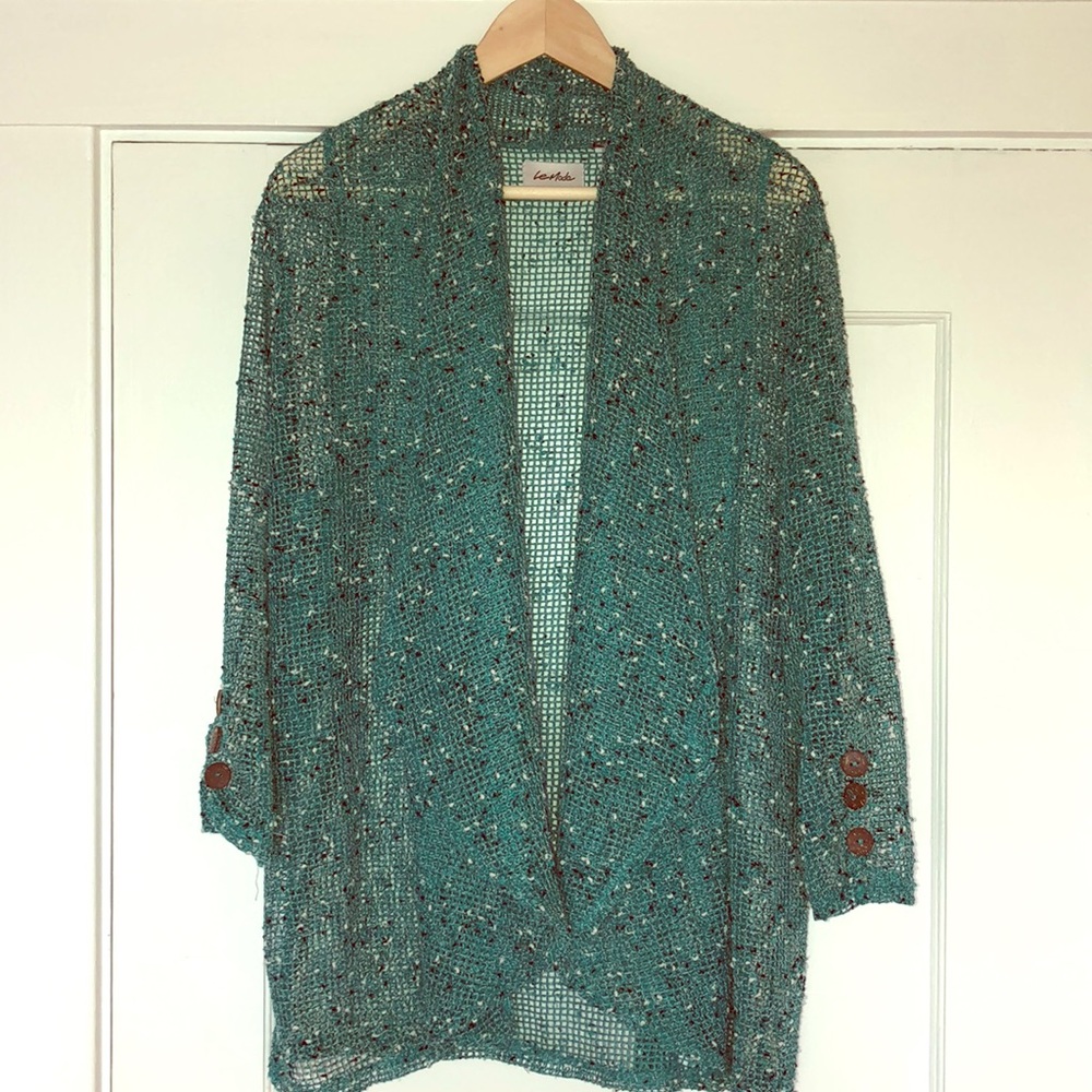 Unique Fishnet Drape Shrug